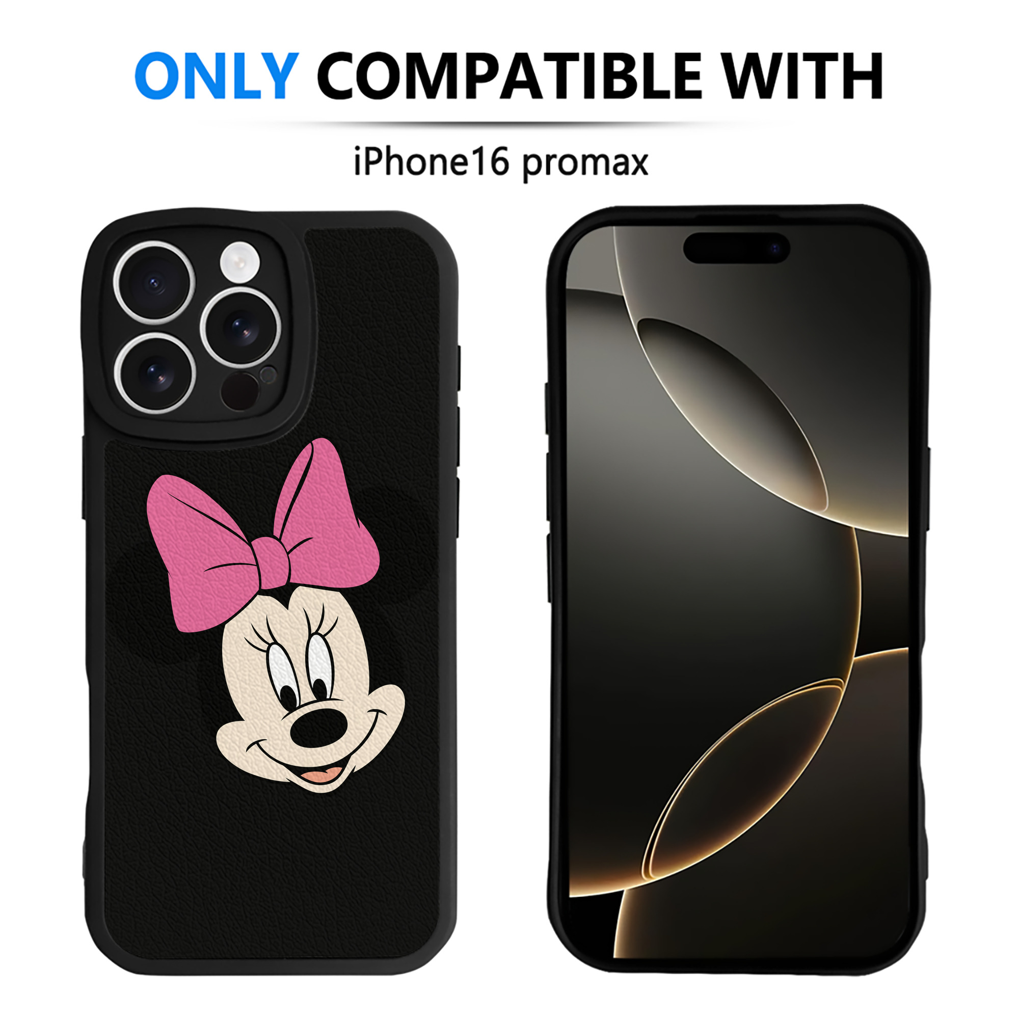 （画像用） ミッキーマウス Mickey Mouse 【iPhone 16シリーズ対応】シリコンスマホケース（レザー調） 材質：シリコン